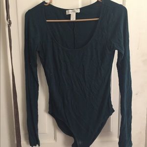 Teal body suit